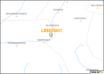 map of Losevskiy