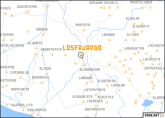 map of Los Fajardo