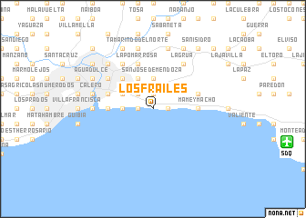map of Los Frailes