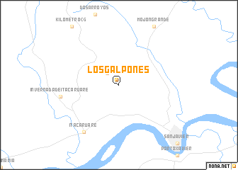 map of Los Galpones