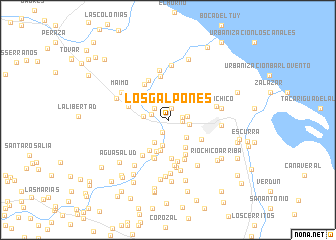 map of Los Galpones