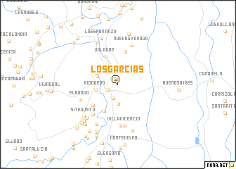 map of Los Garcías