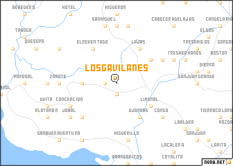 map of Los Gavilanes