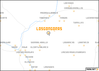 map of Los Góngoras