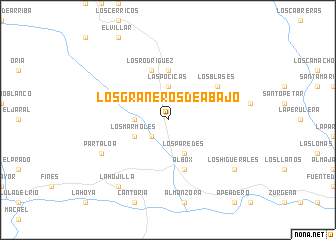 map of Los Graneros de Abajo