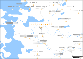 map of Los Guadares