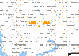 map of Los Guardado