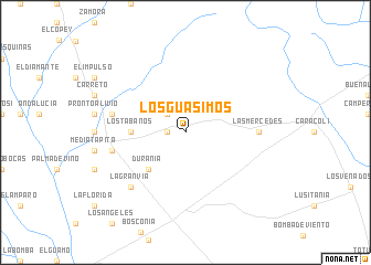 map of Los Guásimos