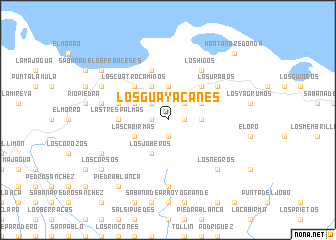 map of Los Guayacanes