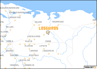 map of Los Güiros