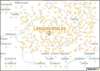 map of Los Güiscanales