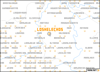 map of Los Helechos