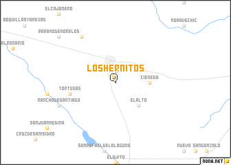 map of Los Hernitos