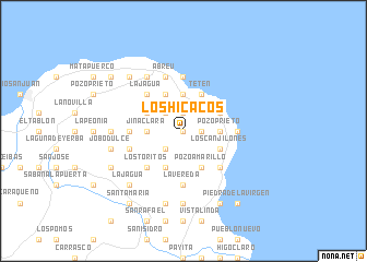 map of Los Hicacos