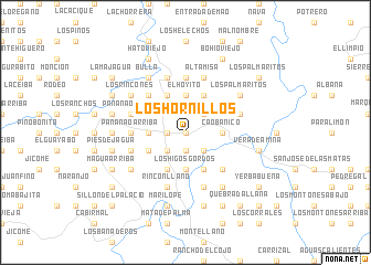 map of Los Hornillos