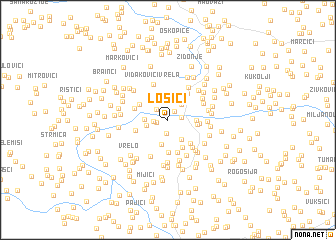 map of Lošići
