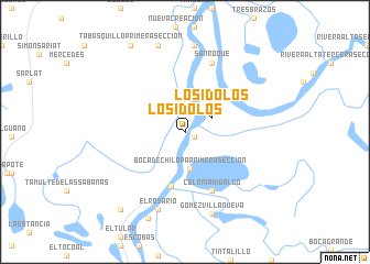 map of Los Idolos