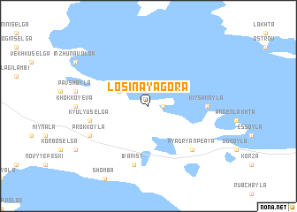 map of Losinaya Gora