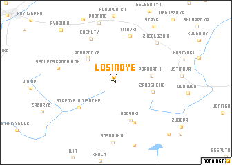 map of Losinoye