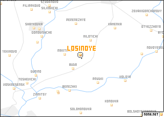 map of Losinoye