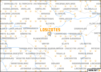 map of Los Izotes