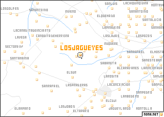 map of Los Jagueyes