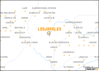 map of Los Jarales