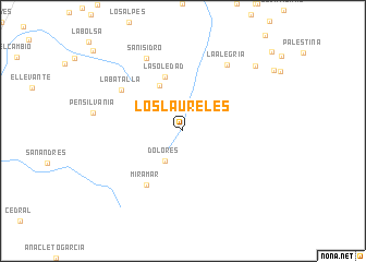 map of Los Laureles