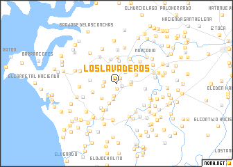 map of Los Lavaderos