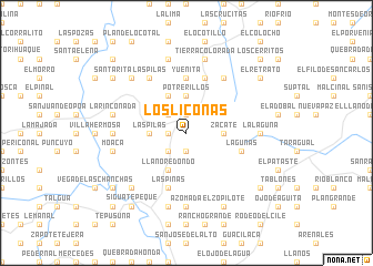 map of Los Liconas