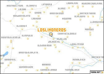 map of Los Limoneros