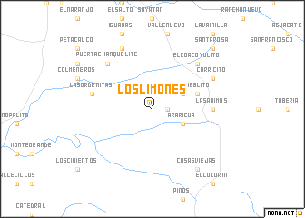 map of Los Limones