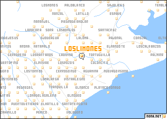 map of Los Limones
