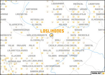 map of Los Limones