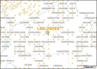 map of Los Limones