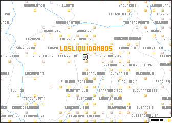 map of Los Liquidambos
