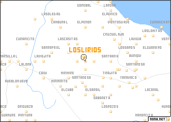 map of Los Lirios
