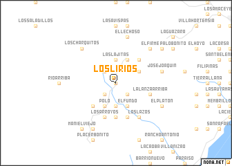 map of Los Lirios