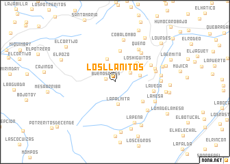map of Los Llanitos