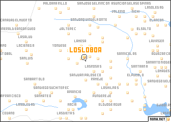 map of Los Loboa