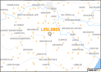 map of Los Lobos