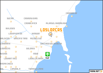 map of Los Lorcas