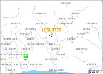 map of Los Lotes