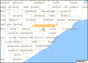 map of Los Madroños