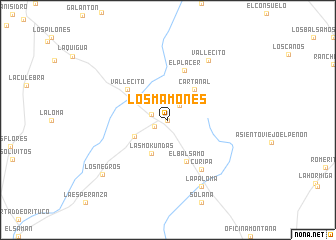 map of Los Mamones