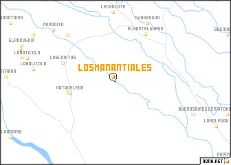 map of Los Manantiales