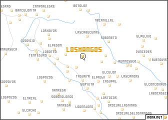 map of Los Mangos