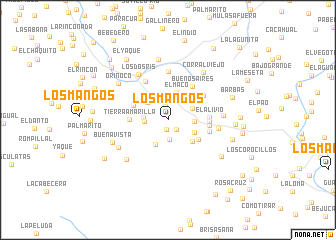 map of Los Mangos