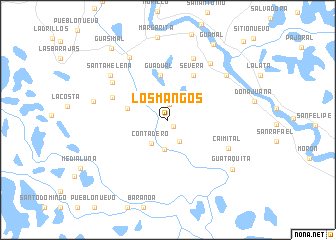 map of Los Mangos