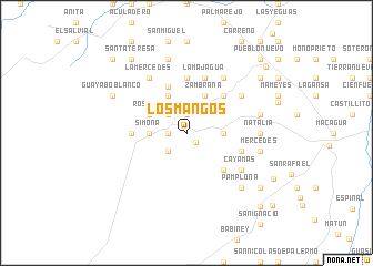 map of Los Mangos